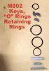 Hobart M802 Transmission Repair Kit-Keys-O Rings-Retaining Rings